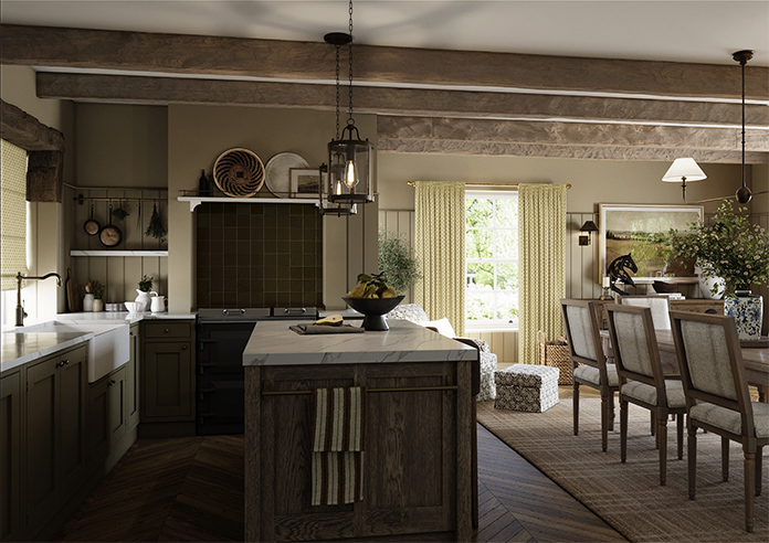 Land & Shore Dawn, Ochre - Made to Measure Curtains - Image 7